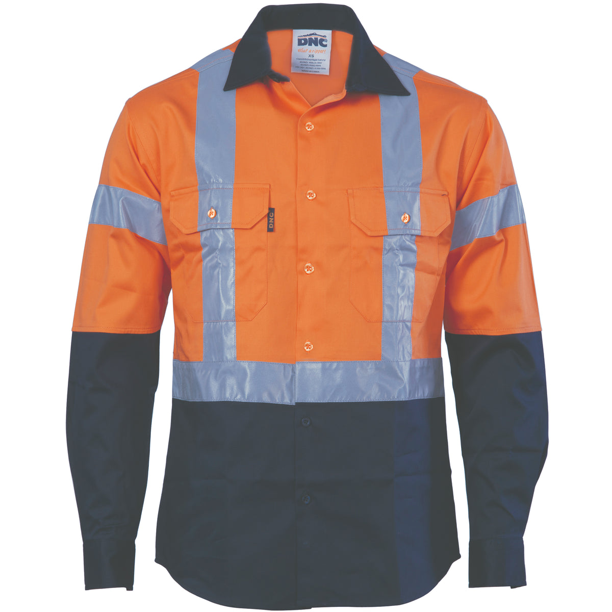 Orange/Navy