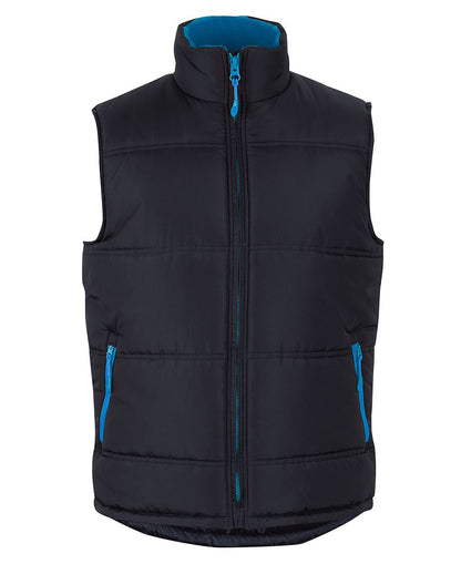JB's Puffer Contrast Vest Black/Red-2Xs