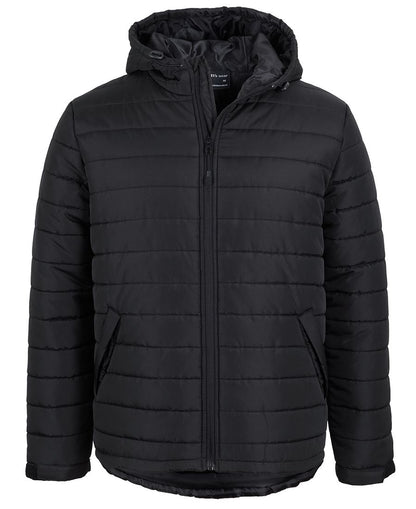 JB's Hooded Puffer Jacket Black