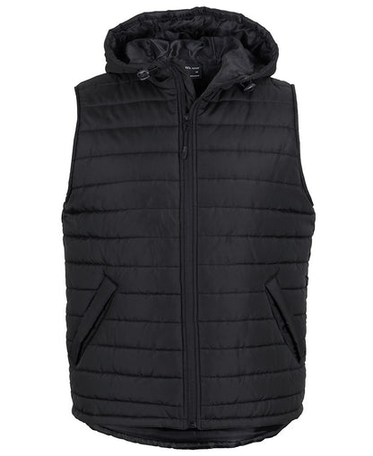 JB's Hooded Puffer Vest Black