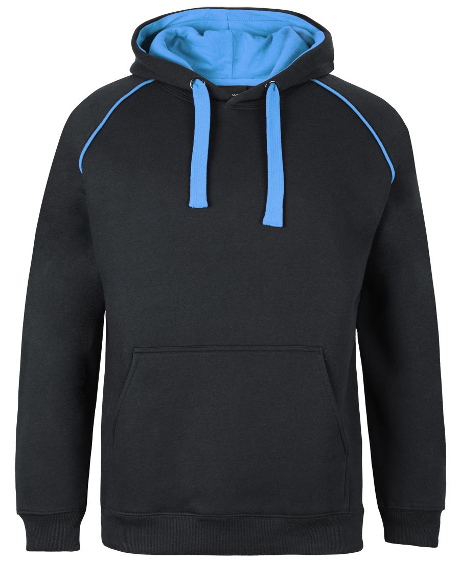 JB's Contrast Fleecy Hoodie Black/Red-04