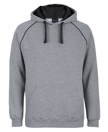 JB's Contrast Fleecy Hoodie Black/Red-S