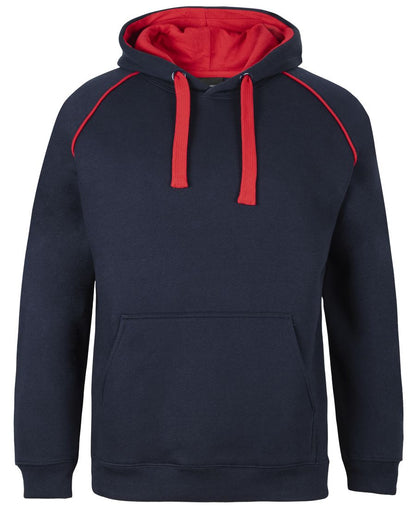 JB's Contrast Fleecy Hoodie Black/Red-04