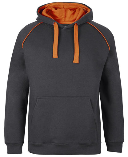 JB's Contrast Fleecy Hoodie Black/Red-S