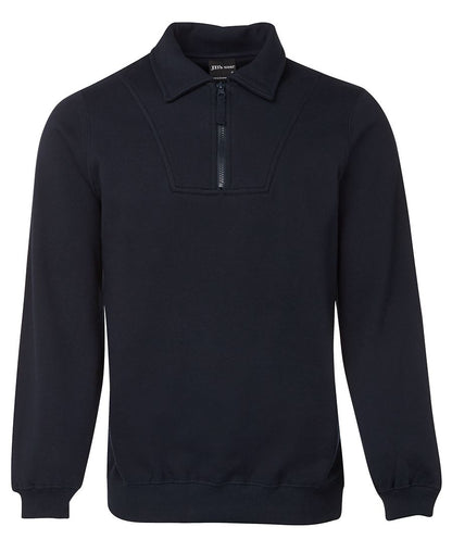 JB's 1/2 Zip Fleecy Sweat Black-2Xs