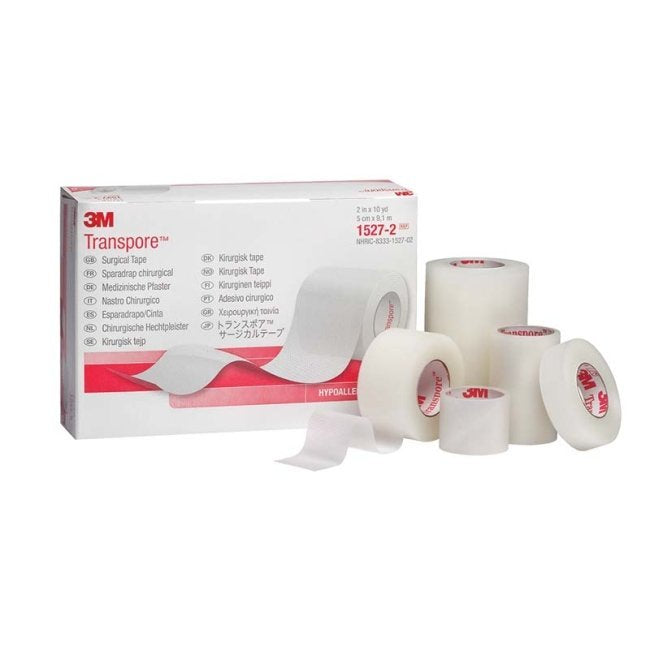 3M AUST 3M1527-1 Transpore Plastic Tape 2.5cm x 9m