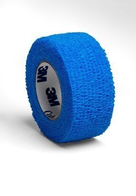 SOLVENTUM 3M1581B-1 Coban Self-Adherent Bandage Blue 25mm x 2m