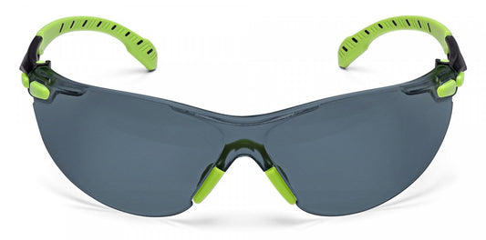 3M AUST 3MS1202SGAS-AS Safety Glasses Solus 1000 Series Green/Black Grey Lens Anti-Fog Foam Gasket and Headstrap