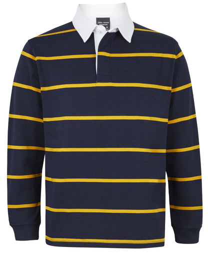 JB's Yarn Dyed Rugby Black/White