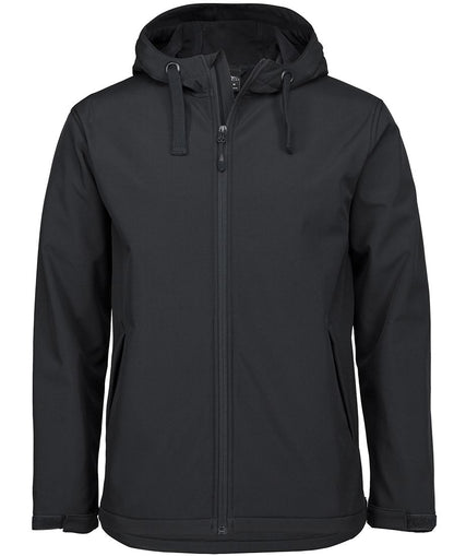 Pdm Three Layer Hooded Softshell Jacket Black-2Xs