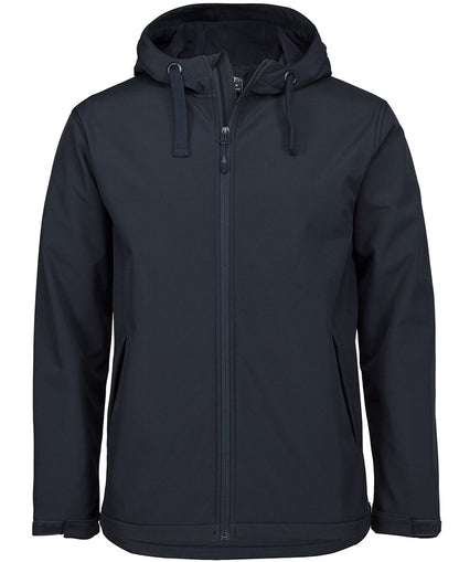 Pdm Three Layer Hooded Softshell Jacket Black-2Xs
