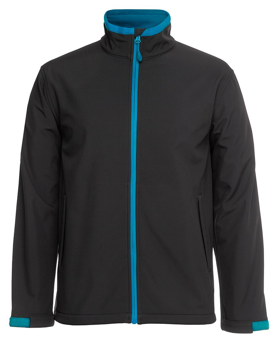 Pdm Three Layer Softshell Jacket Black/Red-2Xs