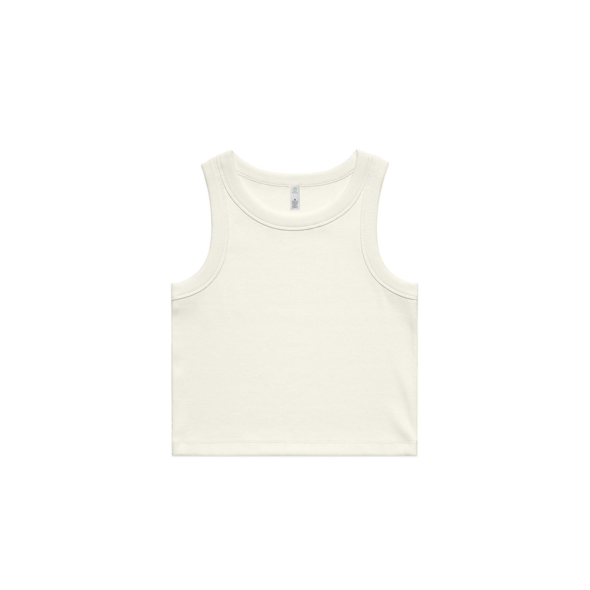 Women's Organic Rib Crop Tank