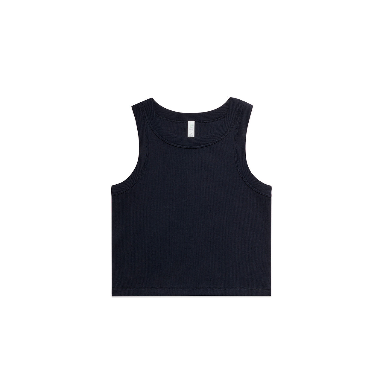 Women's Organic Rib Crop Tank