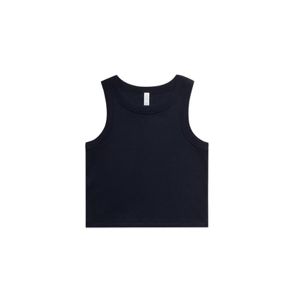 Women's Organic Rib Crop Tank
