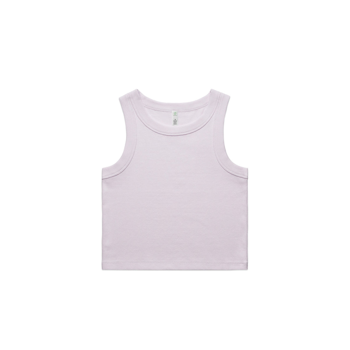 Women's Organic Rib Crop Tank