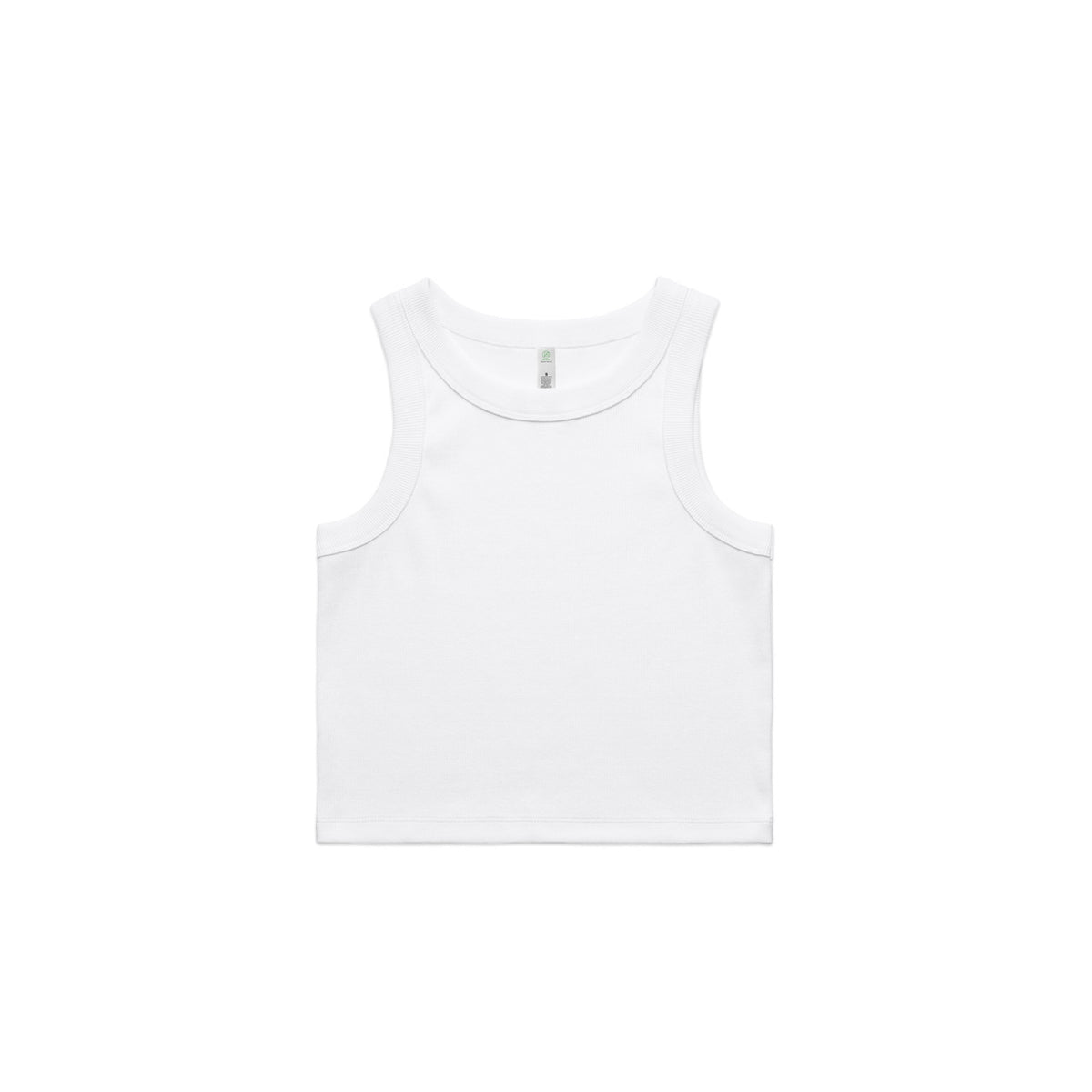 Women's Organic Rib Crop Tank