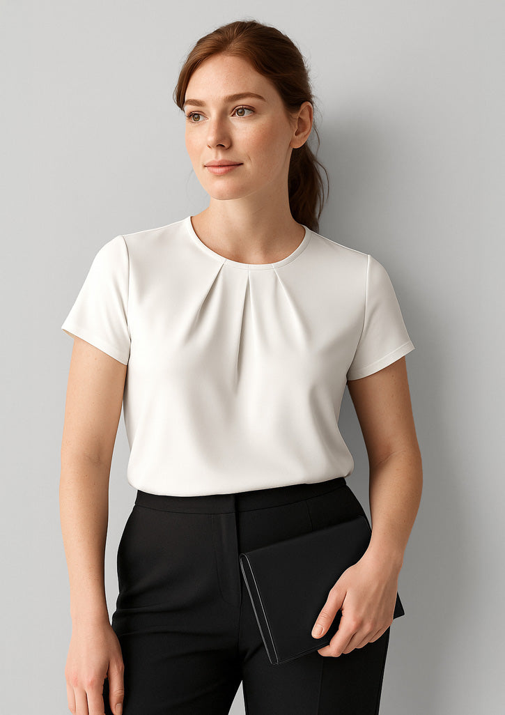 BizCorporate 44412 Womens Blaise Short Sleeve Top