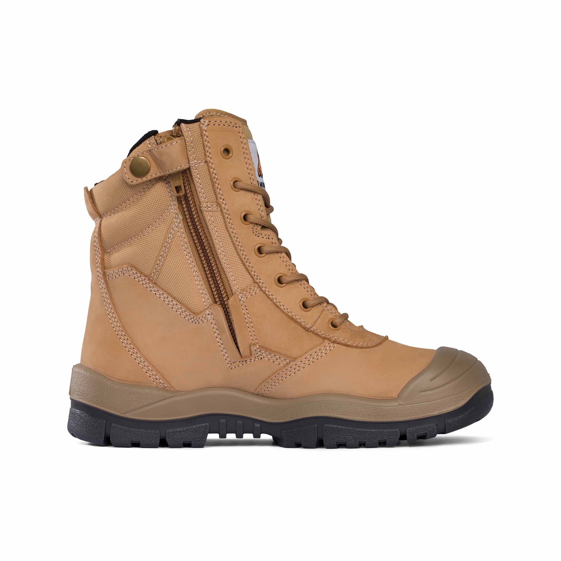 Wheat - Mongrel Boots 451050 Wheat High Leg ZipSider Boot w/ Scuff Cap