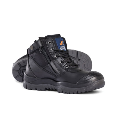 Black Hero - Mongrel Boots 461050 Wheat ZipSider Boot w/ Scuff Cap