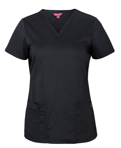 JB's Ladies Premium Scrub Top Black