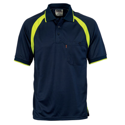 5216 Coolbreathe Contrast Polo - Short Sleeve