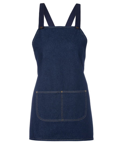 JB's Cross Back 65X71 Bib Denim Apron (Without Strap) Black