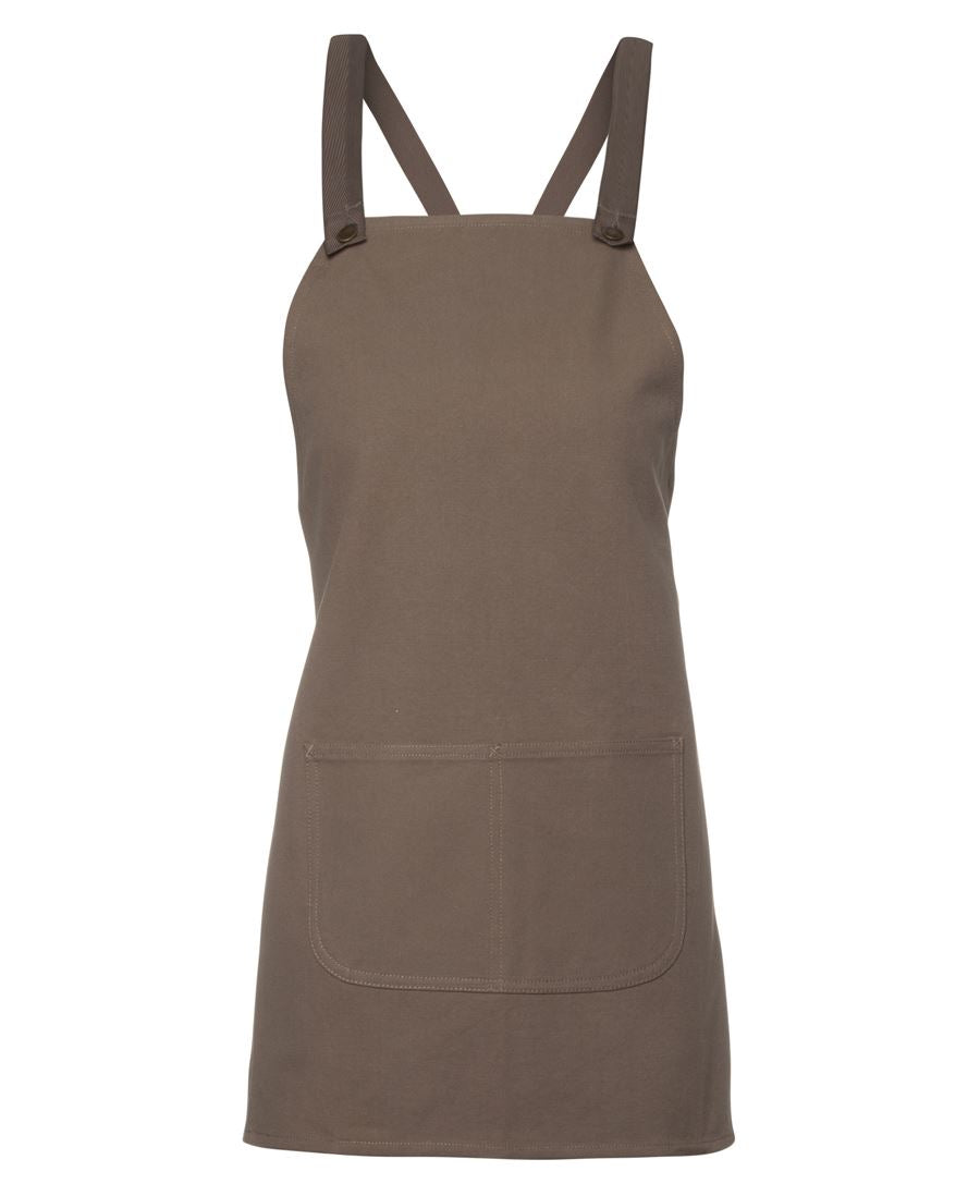 JB's Cross Back 65X71 Bib Canvas Apron (Without Strap) Black