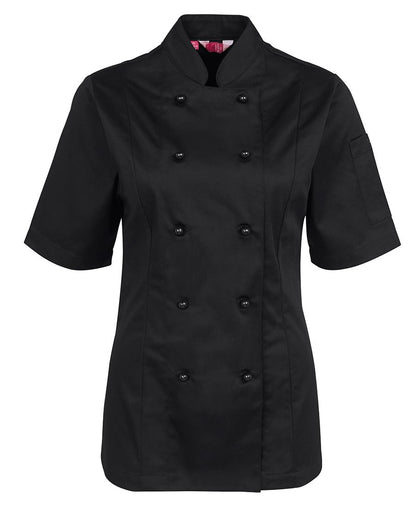 JB's Ladies S/S Chef'S Jacket Black-16