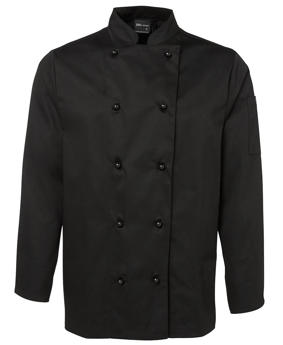 JB's L/S Chefs Jacket Black-2Xs