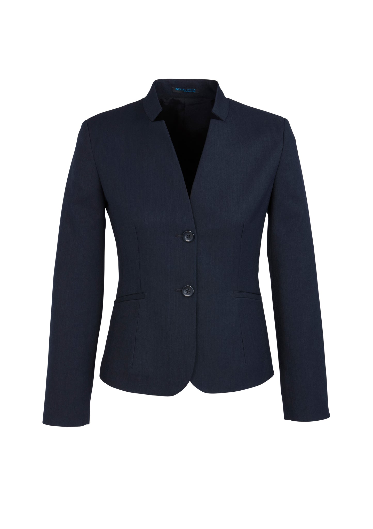 BizCorporate 60113 Womens Cool Stretch Short Jacket with Reverse Lapel