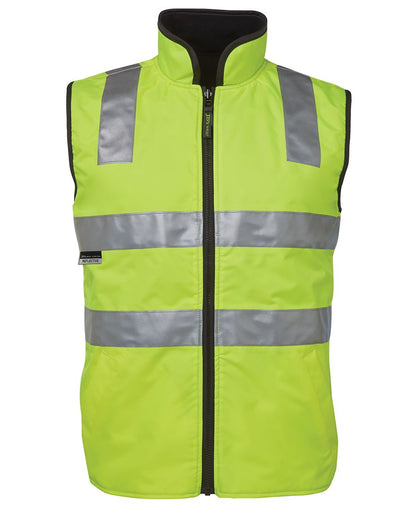 JB's Hv 4602.1 (D+N) Rev Vest Lime/Black-2Xs