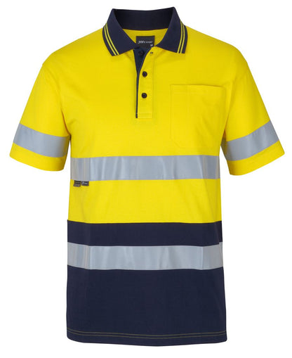 JB's Hv (D+N) S/S Cotton Polo Yellow/Black