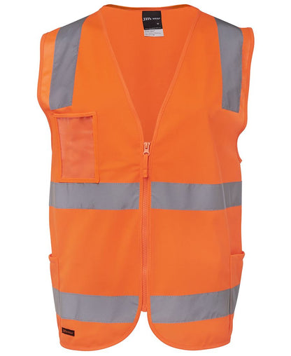 JB's Hv (D+N) Zip Safety Vest Lime