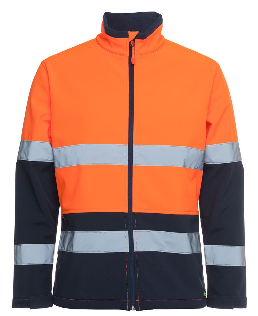 JB's Hv (D+N) Three Layer Softshell Jacket Lime/Navy-Xs