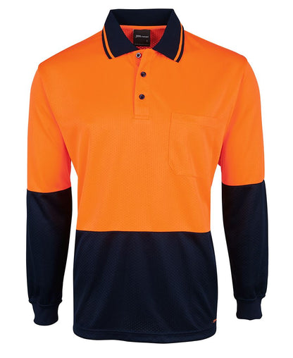 JB's Hv 4602.1 L/S Jacquard Polo Lime/Black