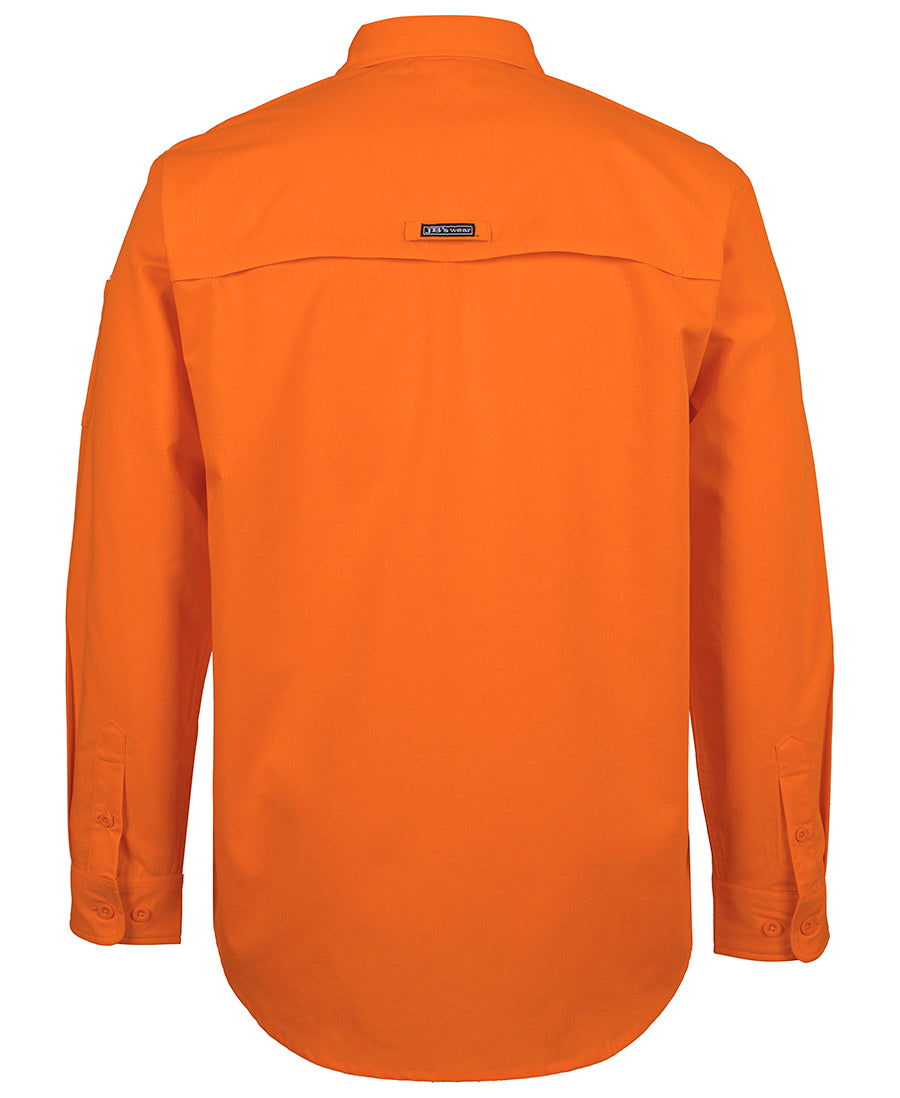 6HRFL Hi Vis Class F Ripstop L/S Work Shirt