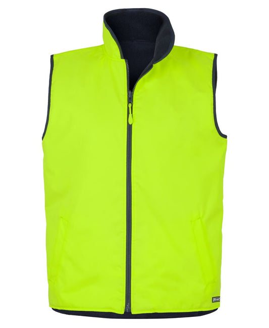 JB's Hv 4602.1 Reversible Vest Lime/Navy-2Xs