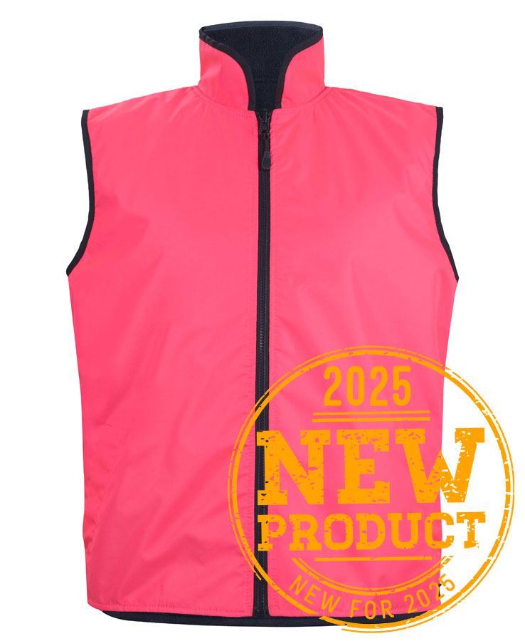 JB's Hv 4602.1 Reversible Vest Lime/Navy-2Xs