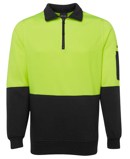 JB's Hv 1/2 Zip Fleecy Lime/Black -2Xs