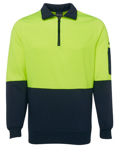 JB's Hv 1/2 Zip Fleecy Lime/Black -2Xs