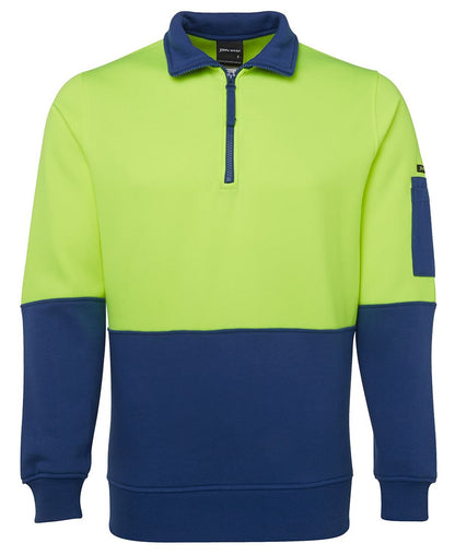 JB's Hv 1/2 Zip Fleecy Lime/Black -2Xs