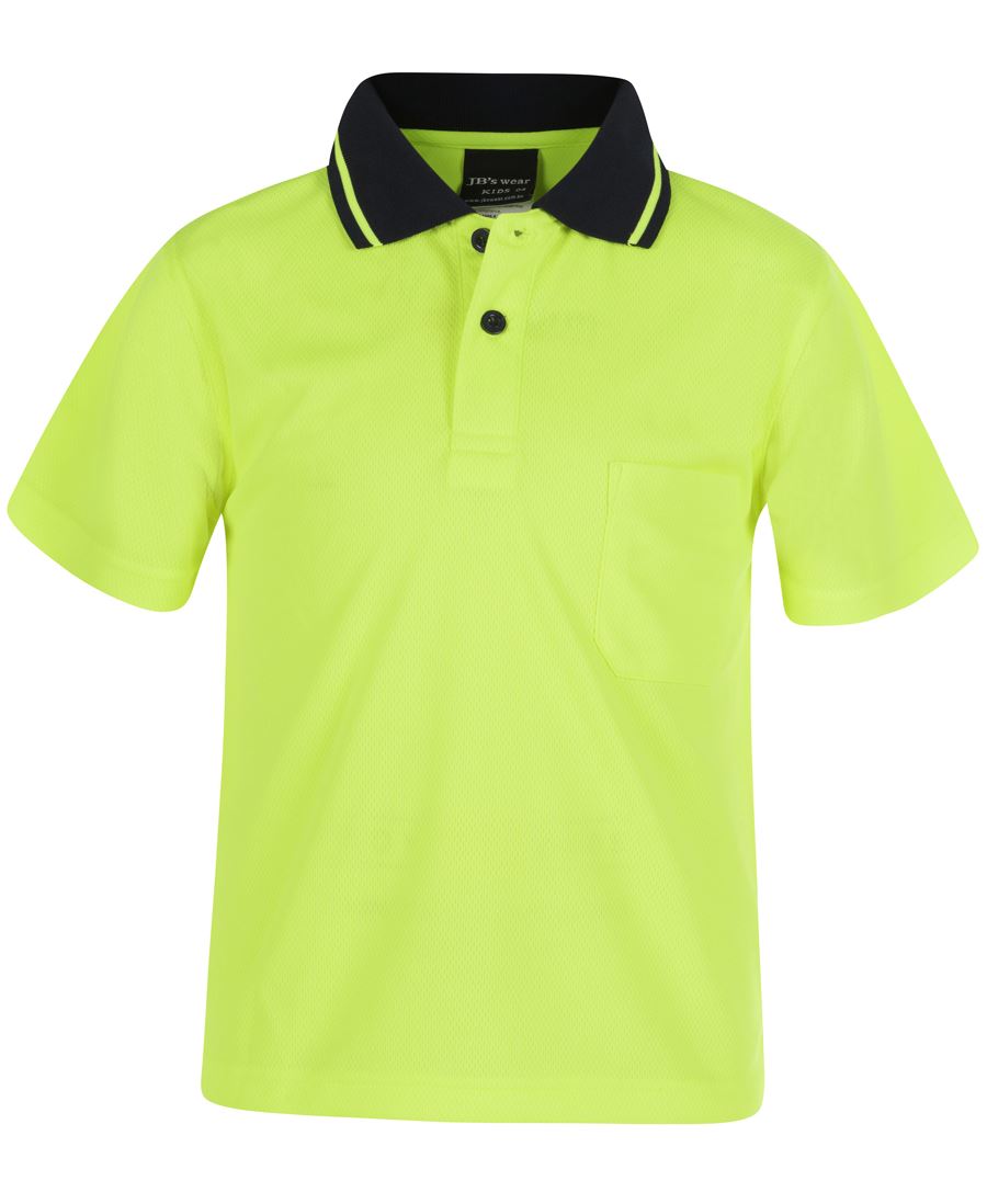 JB's Hv 4602.1 Non Cuff Trad Polo Lime/Black