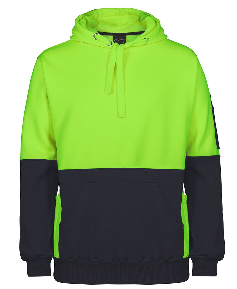 JB's Hv 330G Pull Over Hoodie Lime/Black