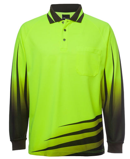 JB's Hv 4602.1 L/S Rippa Sub Polo Lime/Black