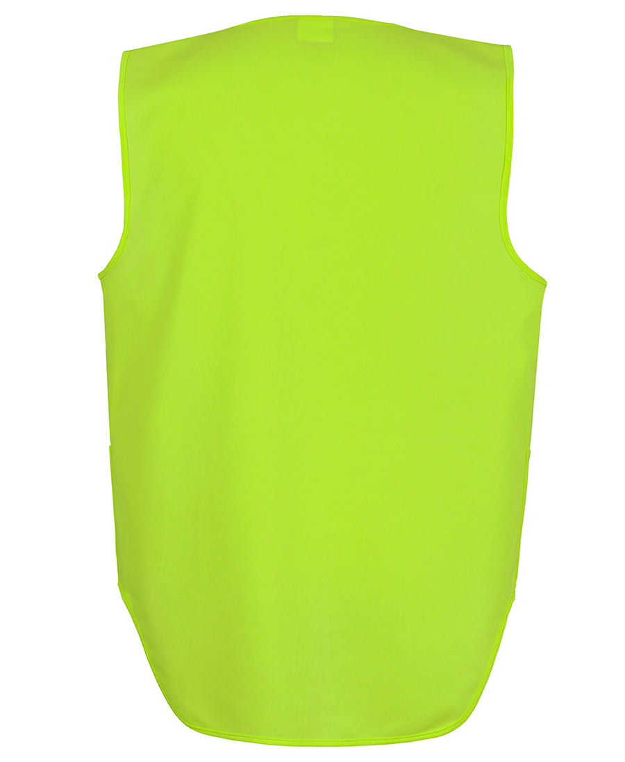 6HVSW Hi Vis Zip Drop Tail Safety Vest