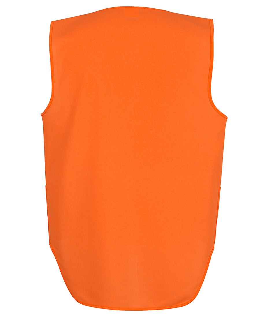 6HVSW Hi Vis Zip Drop Tail Safety Vest