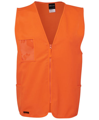 JB's Hv Zip Safety Vest Lime