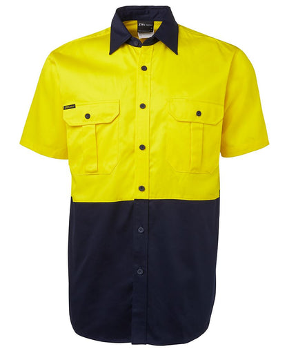 JB's Hv S/S 190G Shirt Orange/Navy -2Xs