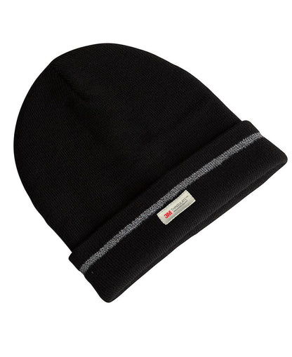 JB's Reflective Beanie Black - High Profile